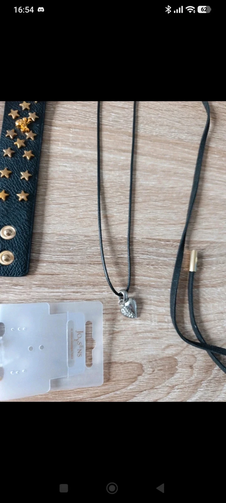 Lote de joyas fantasía mujer 6 piezas – Collares y pulseras negro y dorado – photo 4